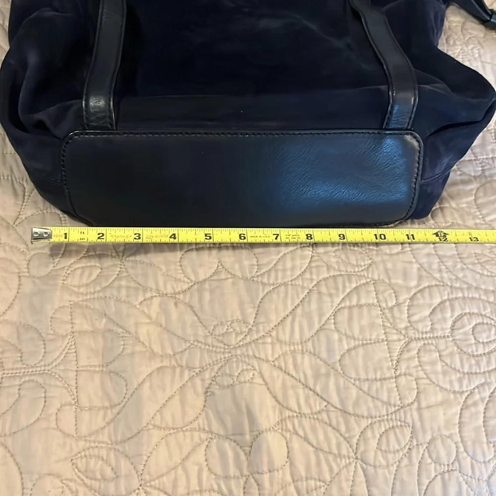 Kate Spade Westward Emily & Merritt Navy Blue Laptop Vintage Hobo Shoulder Bag